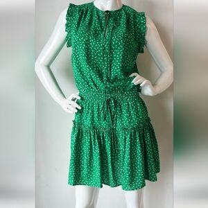 Green Floral Dress PINCH S